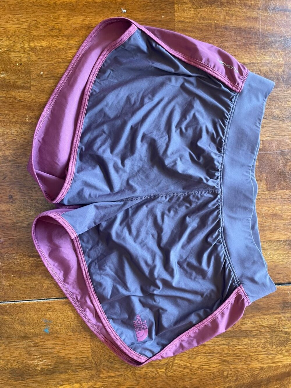 The North Face FlashDry Lined Running Shorts Purple Plum Womens M - Picture 1 of 8